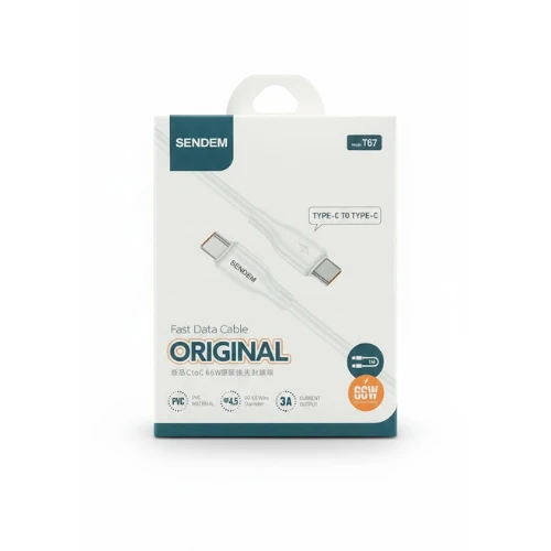 كابل شحن سريع 66 واط (Type-C to Type-C) أصلي